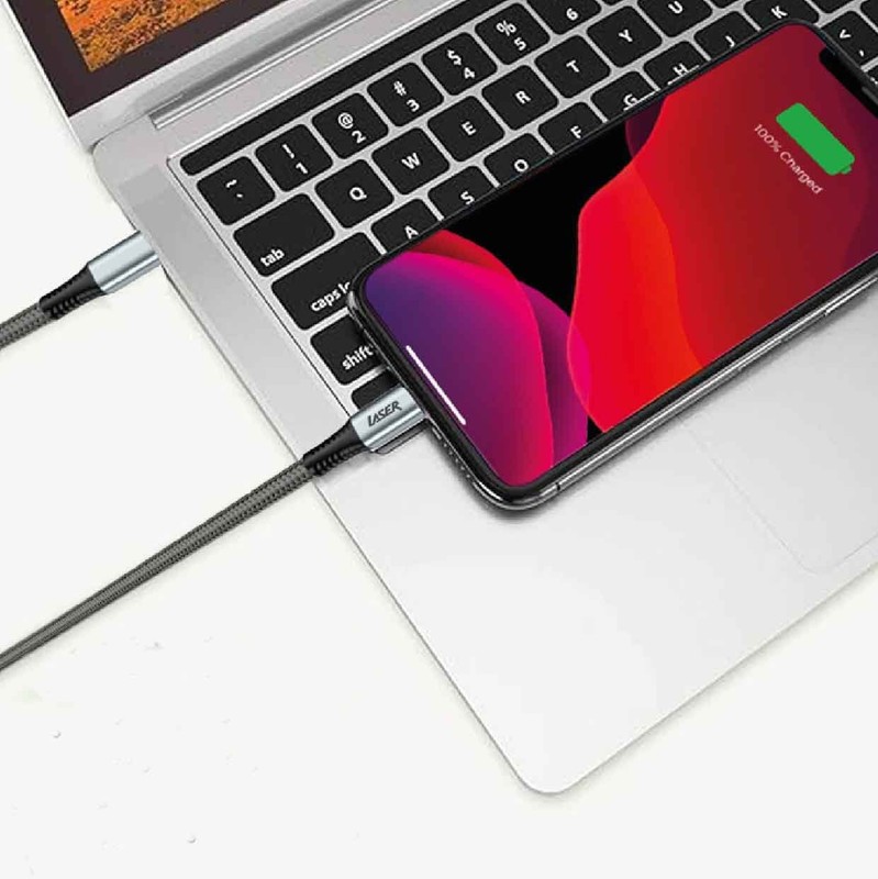 Laser Thunderbolt USB-C to USB-C Cable 1m 100W 40Gbps Dual 4K Support gallery