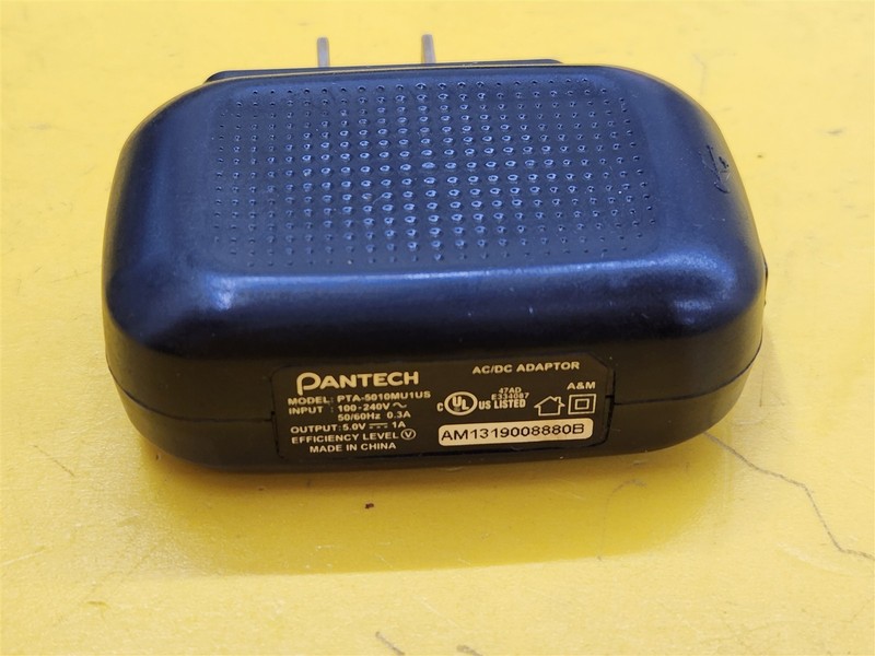 ⭐️⭐️⭐️⭐️⭐️ Pantech AC/DC Power Adapter Cube PTA-5010MU1US 5.0V DC 1A