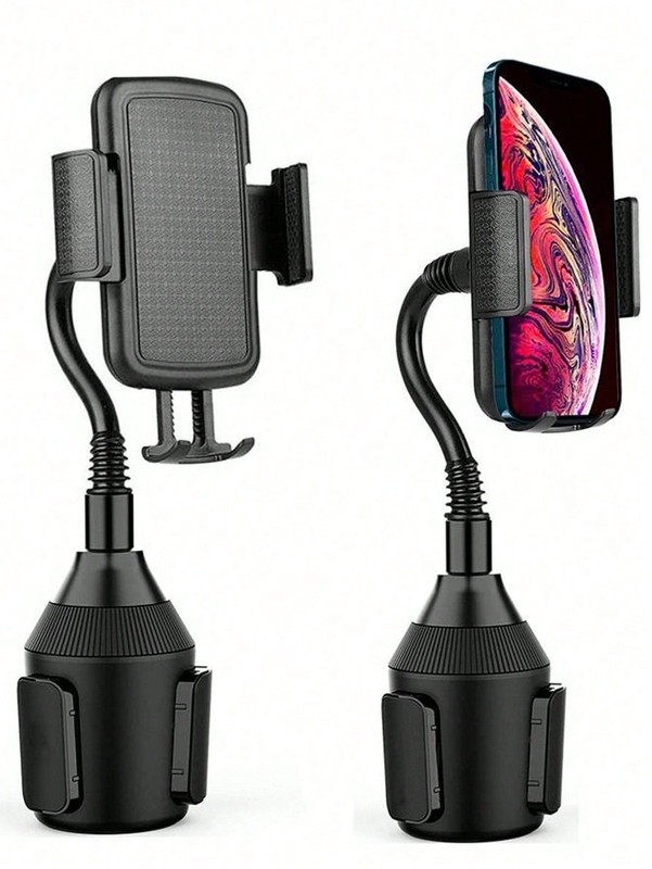 360° Adjustable Car Cup Phone Holder Mount for iPhone & All Smartphones