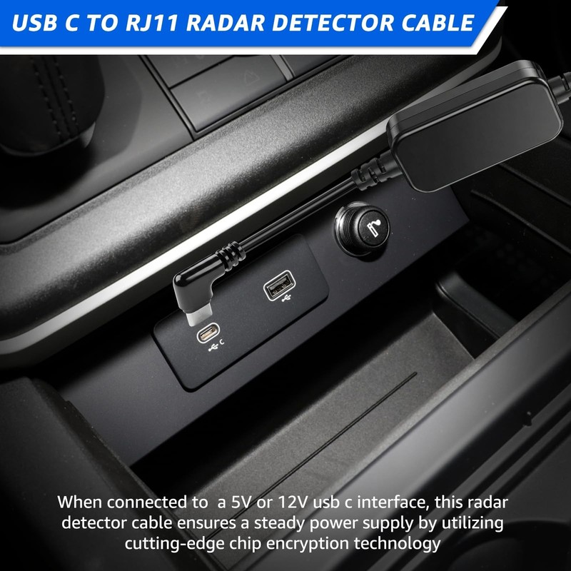 5.5ft USB-to RJ11 Power Cord Radar Detector Power Cord for Escort MAX360 Redl... gallery