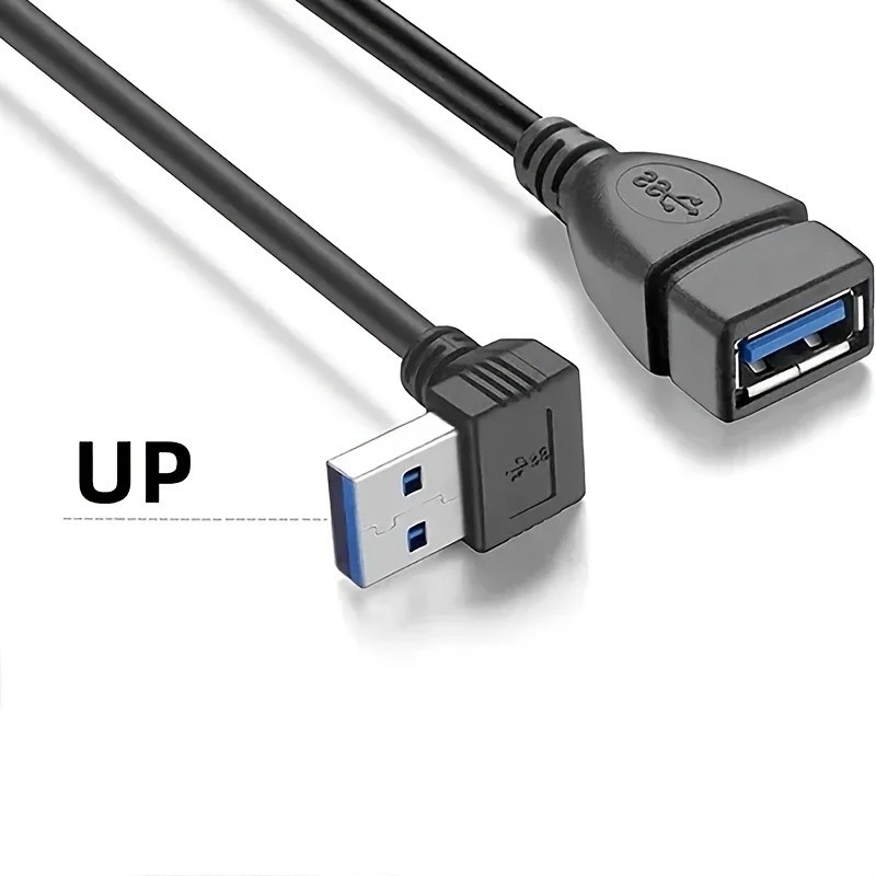 USB to Micro USB Cable 6Inch Right Angle Short USB Micro Cord 90 Degree Fast