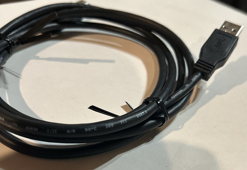 5’ USB Cable Standard Black Style 20276 New VW-1 - 30V gallery