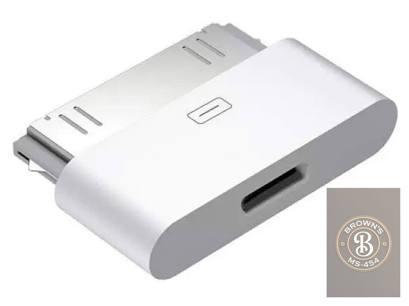 Apple Mfi Certified Lightning To 30-Pin Adapter 8-Pin Female 30 Pin Male