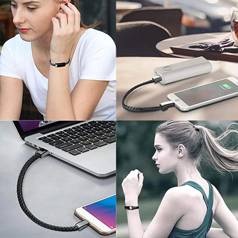 2022 Bracelet USB Charging Cable Data Charging Cord for Iphone XR 13 12 11 Max U gallery