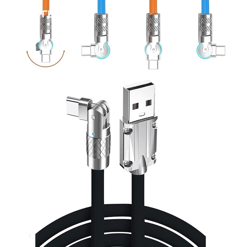 “Chubby Gamer” 180° Rotating Fast Charge Cable