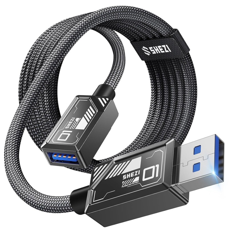 6.6FT USB 3.0 Extension Cable 5Gbps High-Speed Data Transfer Extender Cord