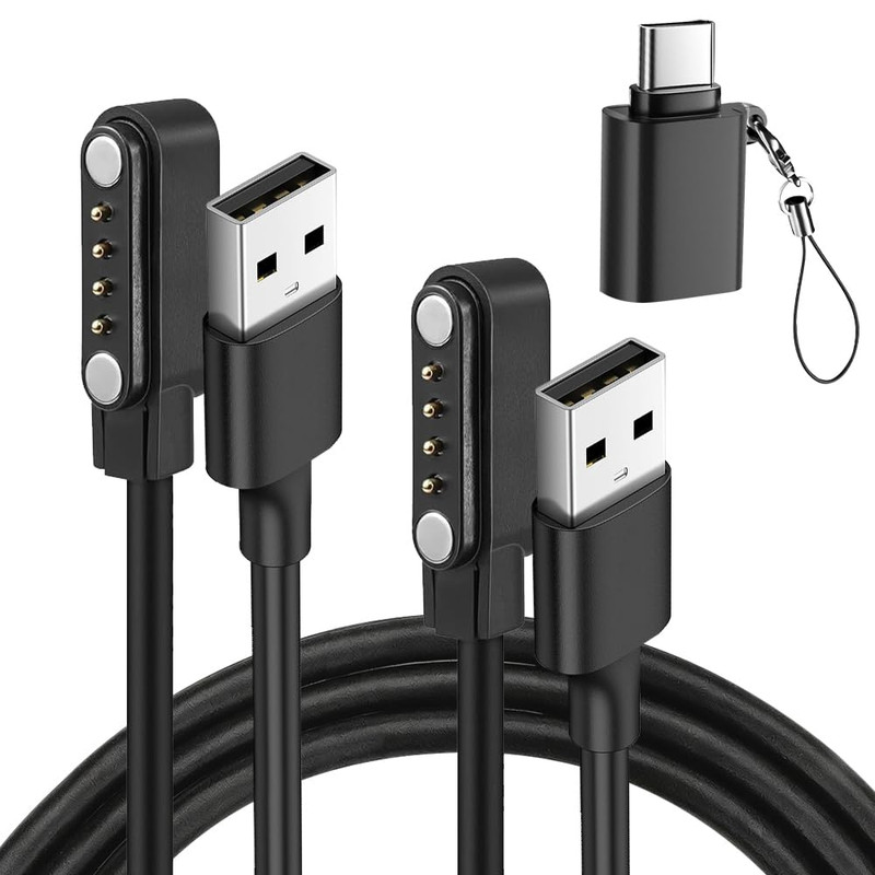 2-Pack USB & USB-C Charger for PLAUD Note Ai/Note Pro AI Voice Recorder Charger, gallery