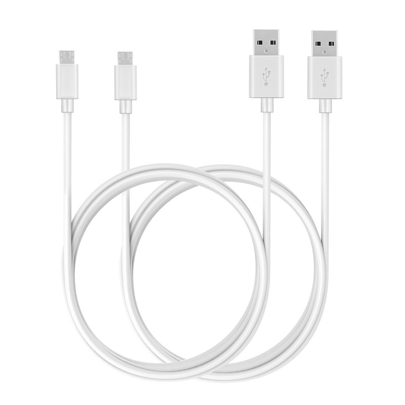 2 Pack 1m Data Transfer Charging Micro USB Cable Cord for Android Phone Bulk