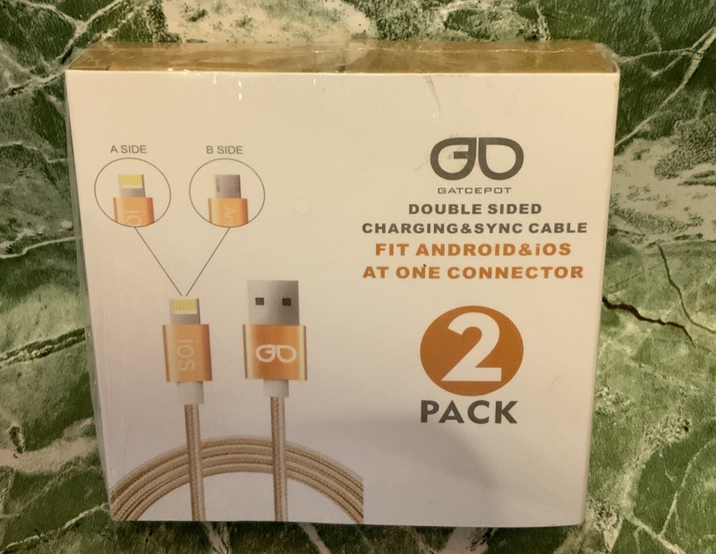 🌍 Gatcepot,Charging and Sync,Cable 2 pack,Fit Android And iOS,New ‼️