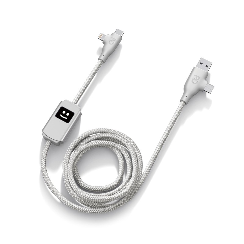 Multi USB Cable 3-in-1 Fast Charger 100W Compatible with All Smartphones Univ...