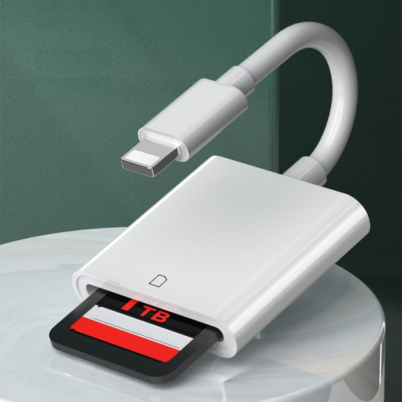 SD Card Adapter Camera Reader for iPad iPhone 6 6S 7 8 Plus 11 12 Pro X Xs Max