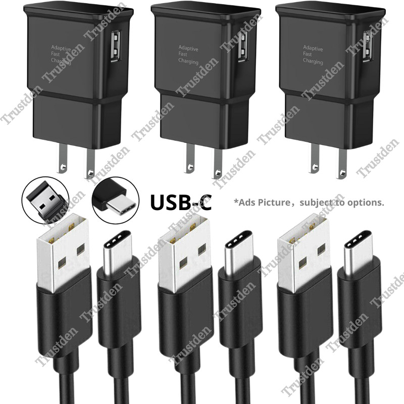 For Samsung Google Adapter Cube Fast Charger Type C Android Phone Charging Cable