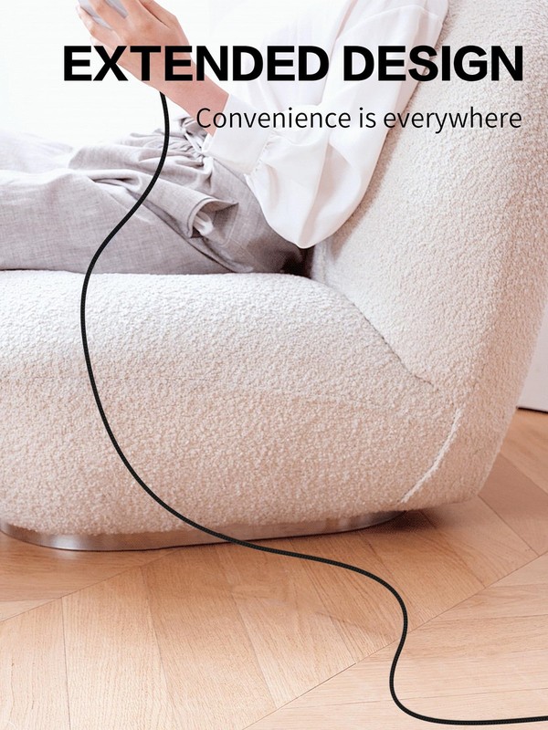 Right Angle USB A to C Cable 90 Degree 66W USB A to C PD Power Delivery Nylon... gallery