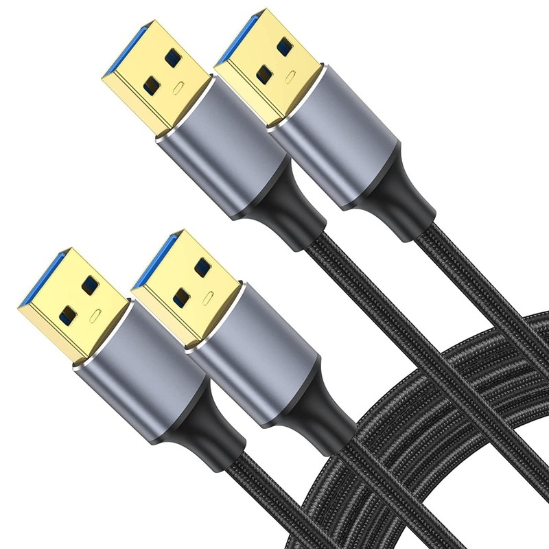 ApoJodly USB to USB Cable 10 FT 2-Pack, USB 3.0 A to A Cable 10 Foot Male to …