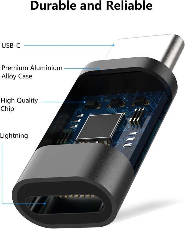 USB C to Lightning Adapter 3 Pack for iPhone 15 16 17 Fast Charging Sync gallery