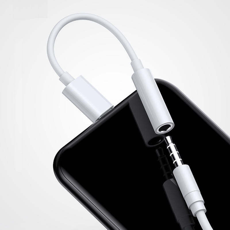 For iPhone Headphone Adapter 3.5mm Jack Aux Cord Dongle Audio Cable Connector gallery