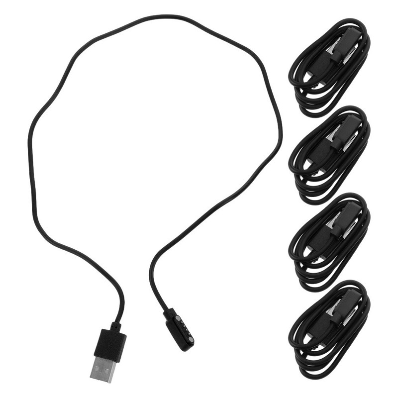 5PCS Magnet USB Fast Charge Data Cord - 4-Pin Smartwatch Phone Charger Magnetic gallery