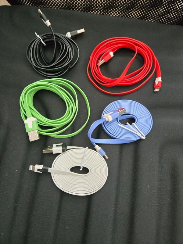 Lot of 5 6ft NEW USB-C to Light-ning (Former Apple Phones) Connector Cables
