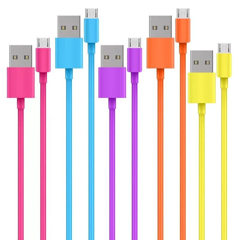 7 Pack Micro USB Fast Charging Cable For LG, Motorola, Samsung Android Phones