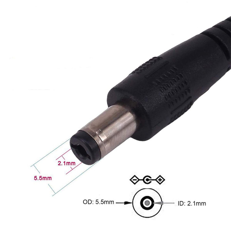 USB to DC 5.5Mm Cable, 1M/3.3Ft USB 2.0 a Type Male to DC 5.5 X 2.1Mm Male gallery