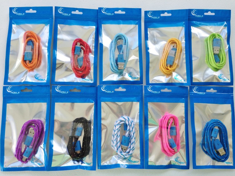 FLASH LED BRAIDED LIGHT-UP Data Cable charger MICRO USB FOR Samsung galaxy s3 s4 gallery