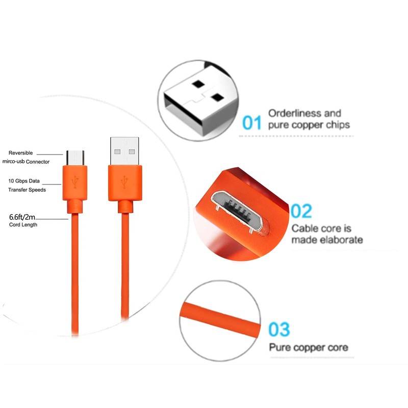 Replacement Fast Charging Charger Cable Power Cord Wire Compatible for Ring E... gallery