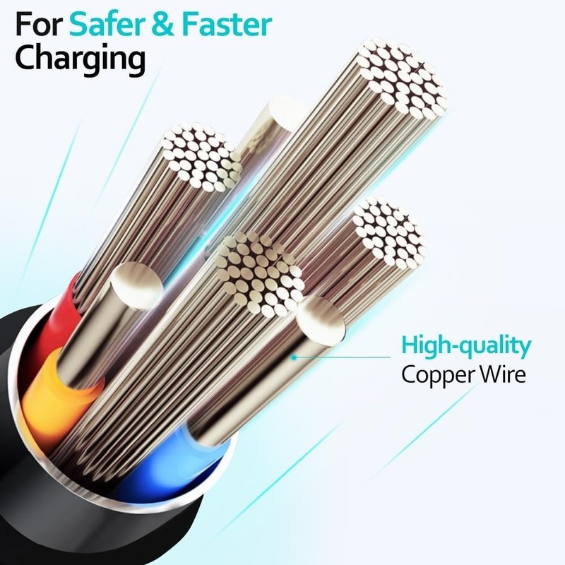 Multi Charging Cable 6FT 2Pack Multi Charger Cable 4 in 1 Universal Multiple USB gallery