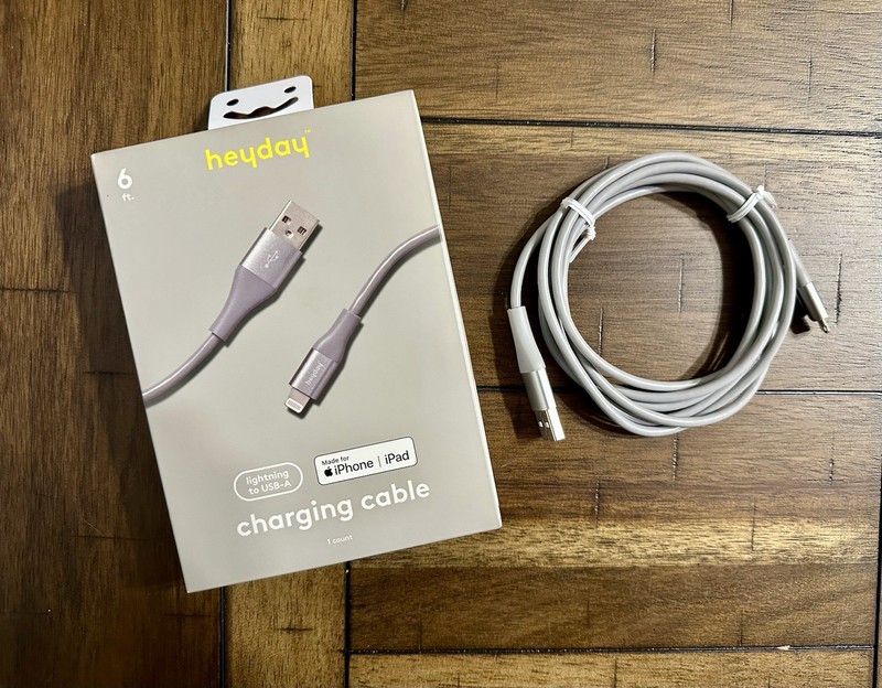 HeyDay USB-A Charging Cable. New in Box. 6ft Cord Length.