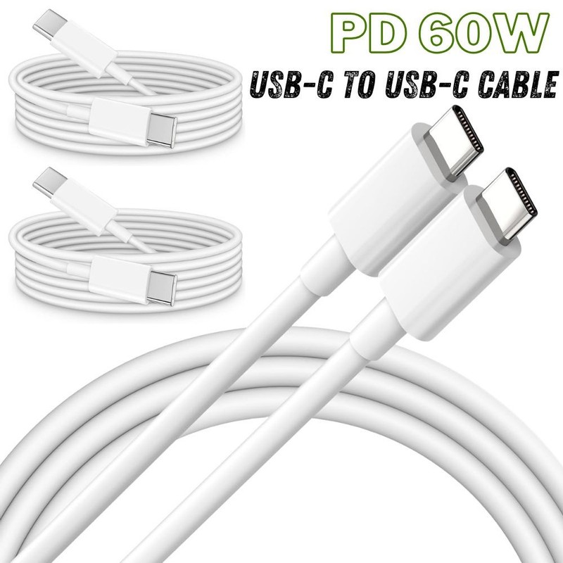 Lot 60W USB-C to USB-C Cable PD Fast Charger Cord For Samsung/iPhone 15 16 17Air