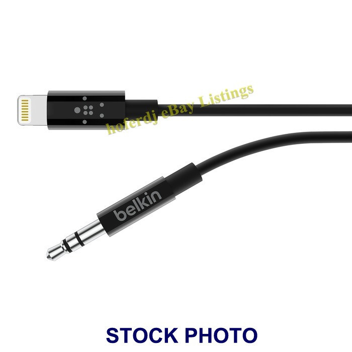 Belkin 3.5 mm Audio Aux Cable with Lighting Connector Apple MFi Certified gallery