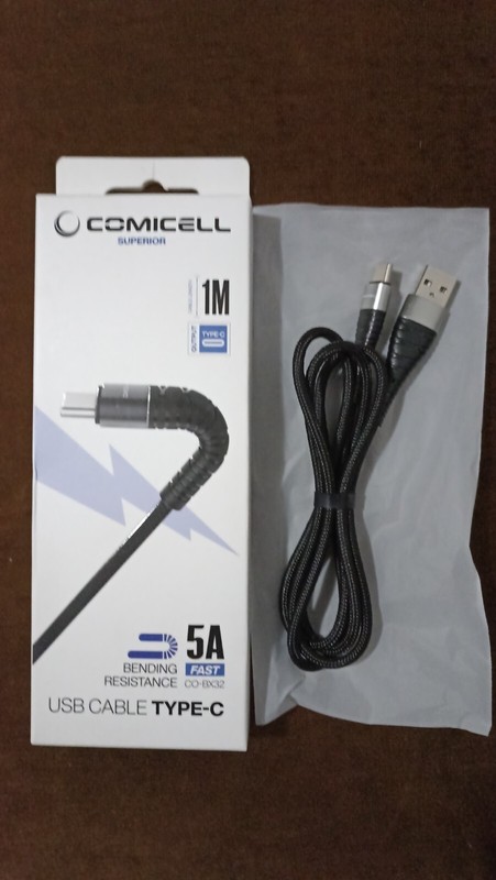 USB Type C Cable, 1 meter, 5A Speed, Bending Resistance, Fast Data Transfer