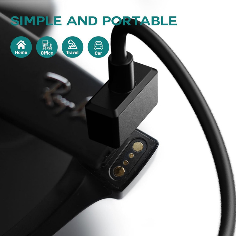 Charger Cable Compatible with Ray-Ban Stories Smart Glasses - 1M gallery