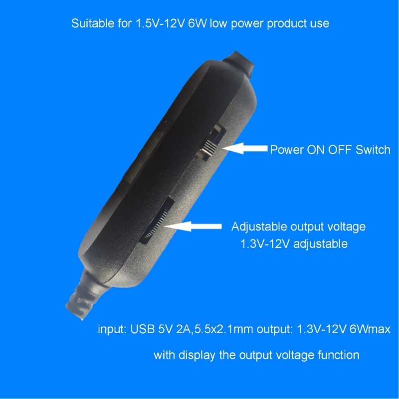 USB 5V to DC1.5V-12V Converters Step Up voltages Converters Cable USB to gallery