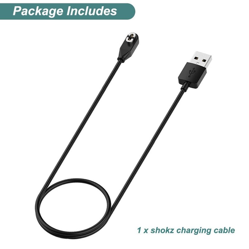 Fast Charging Magnetic USB Cable for Shokz Headphones – 1m Length Black gallery