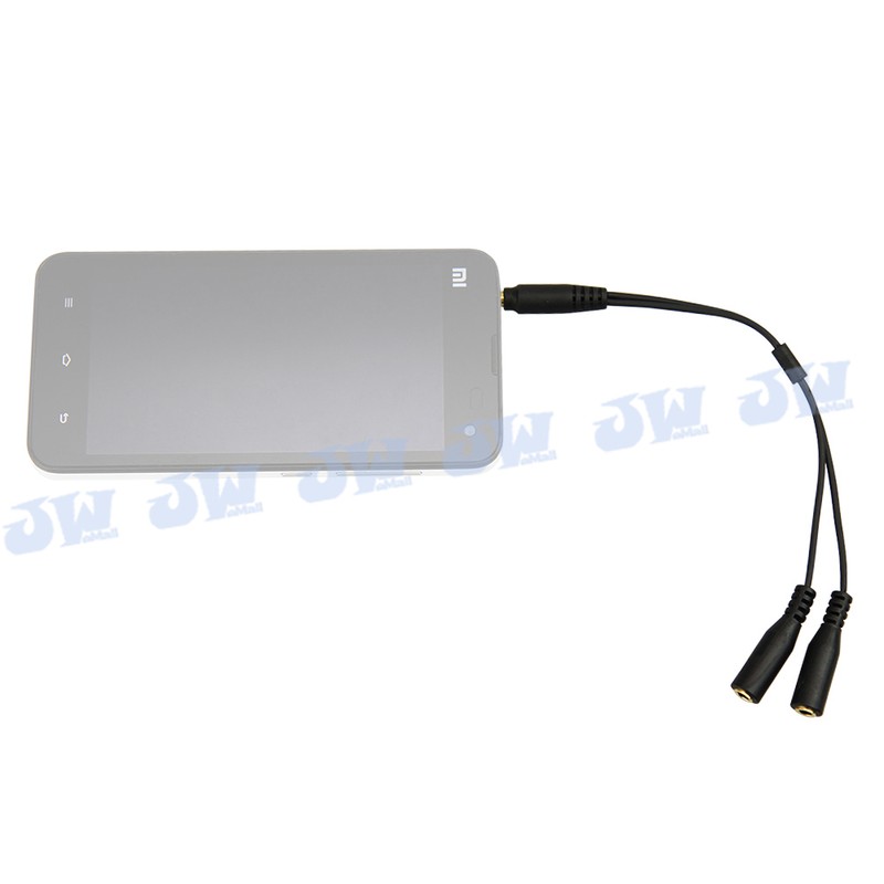 JJC Cable Adapter 3.5mm TRRS Jack Cellphone to Microphone & Headphone Convertor