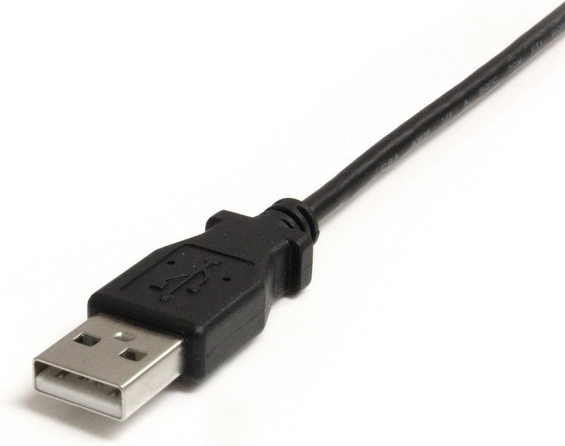 StarTech 3 ft Mini USB Cable with Right Angle Connector - Elegant Black Design gallery