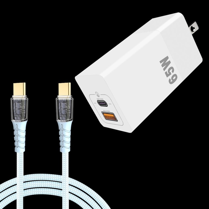 Quick Charging Premium 65W PD3.0 Charger Type C Cable for OnePlus 9 Pro T-Mobile