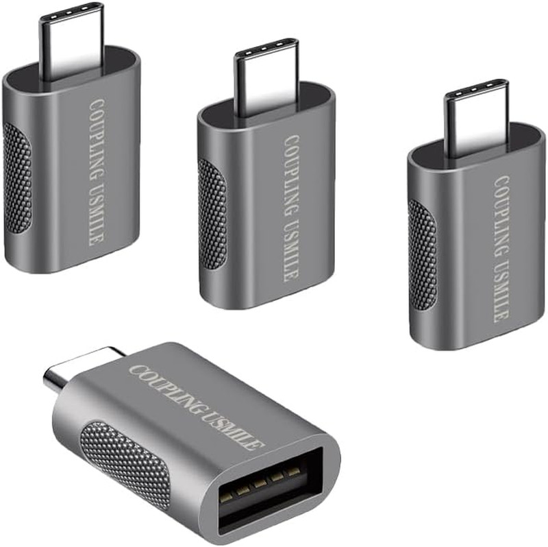 Adaptador USB C a USB [paquete de 4], adaptador USB C a A | Tipo C a USB