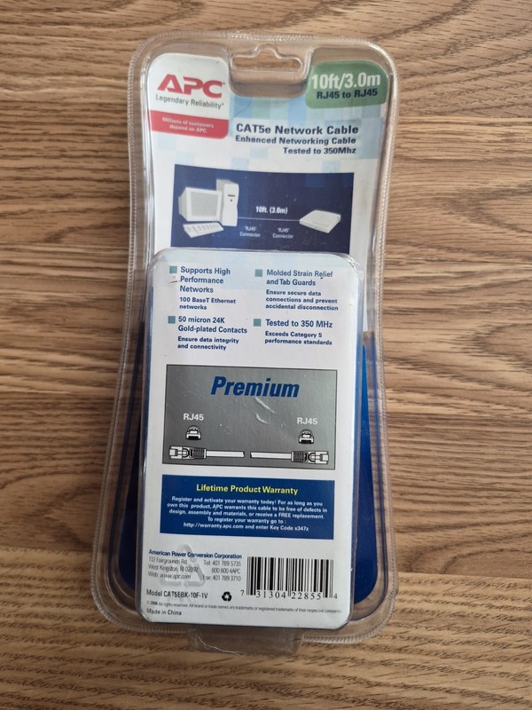 APC Legendary Reliability CAT5e Network Cable Brand new. gallery