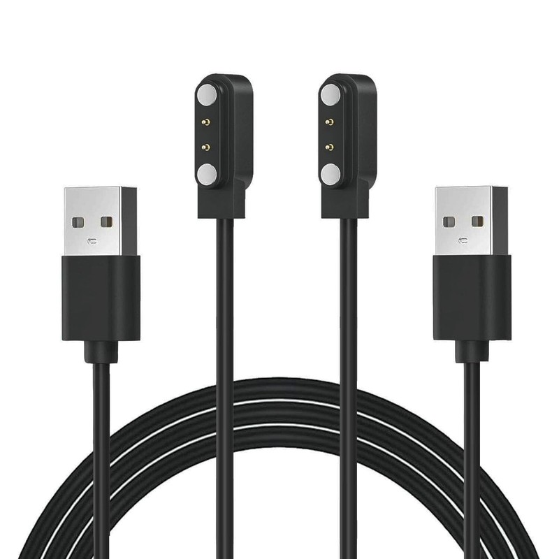 [2-Pack] Magnetic USB Charging Cable Compatible with Pebblebee Tracker Universal