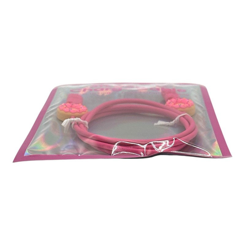Donut Charm Pink USB-C to USB-C 3ft Charging Cable 60W Fast Charge 480Mbps - NEW gallery
