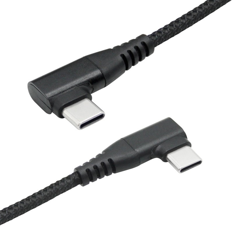 Right Angle USB C to USB C Cable 2M/6FT 90 Degree 60W PD Fast Charging gallery