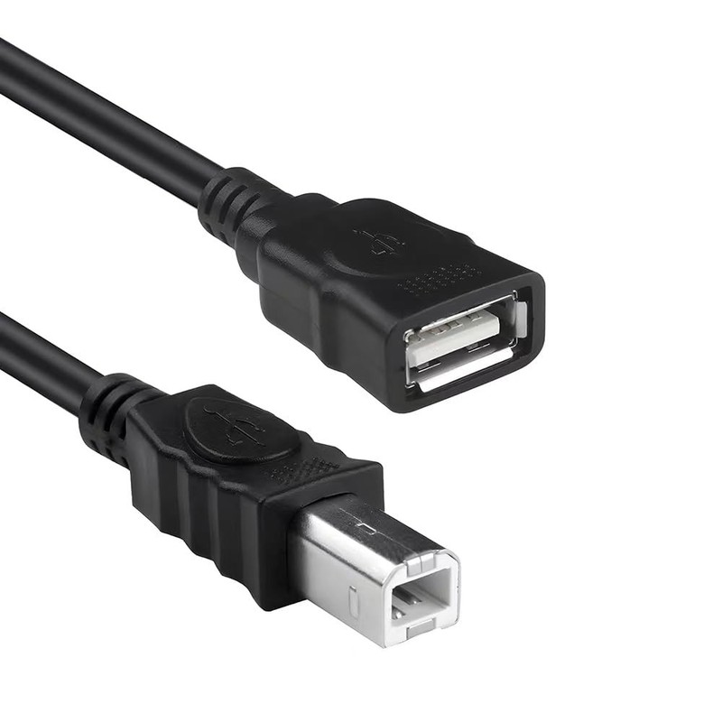 USB A to USB B Adapter Cable USB A Female to B Male 2.0 Converter Cord -B to