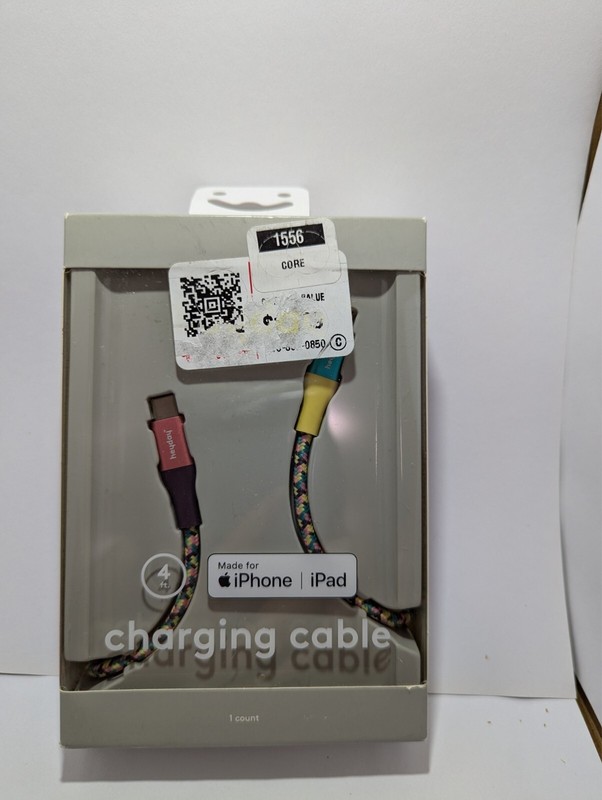Heyday Charging Cable USB-C to iPhone or iPad Braided 4 ft or 6ft Cable New
