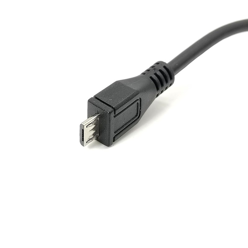 Micro B to USB 3.1 Type C Female Panel Mount Screw Locking Cable 30cm Cord gallery
