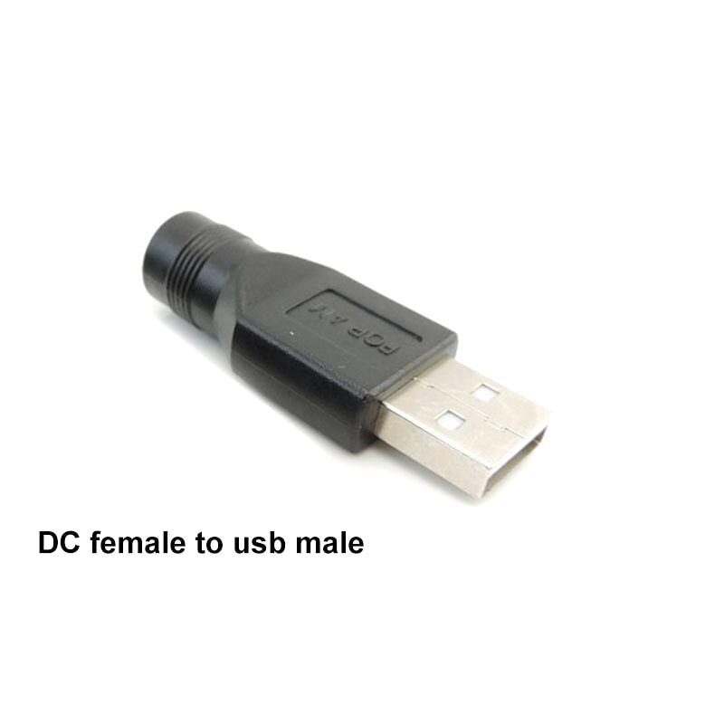 5x DC Power Female 5.5×2.1 to Mirco Type C Mini 5p USB A Male Female converter