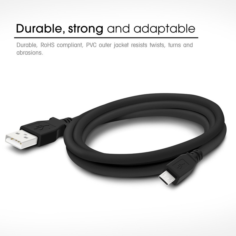 5 X 6FT USB Micro USB Charger Data Sync Cable For Samsung Galaxy Note 4 S2 S3 S4 gallery