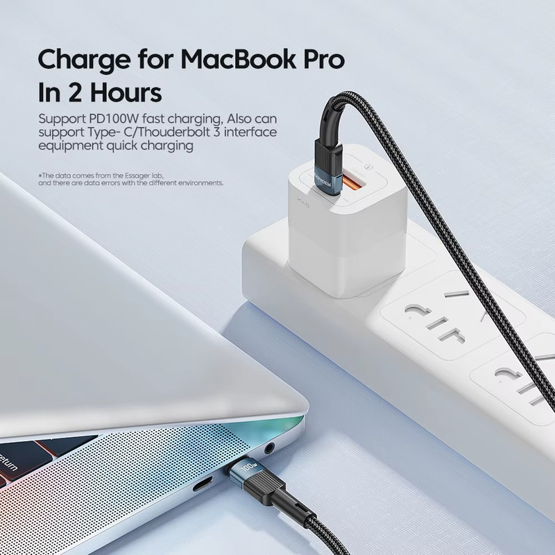 Essager 100W USB Type C to USB C Cable USB-C PD Fast Charging Charger Wire Cord gallery