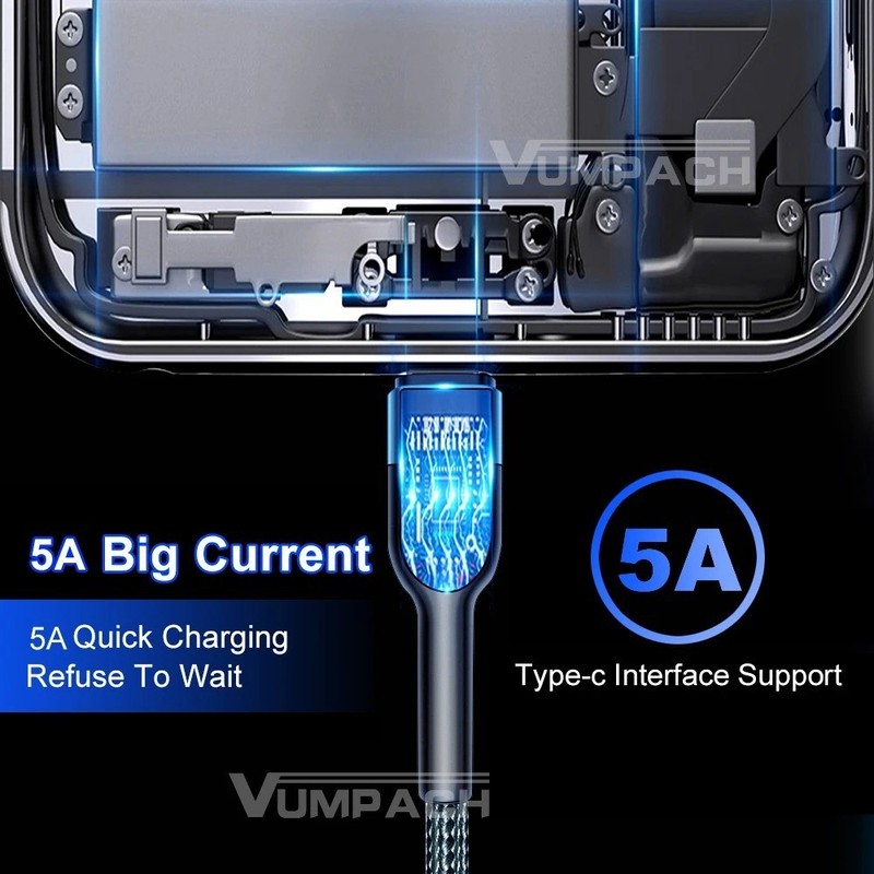Fast USB C Cable Type C Charging Data Cord for Samsung Xiaomi Huawei iPhone gallery