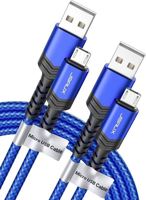 Universal 6.6FT Micro USB Charging Cable Set - Fast Data Transfer, Tangle-Free gallery